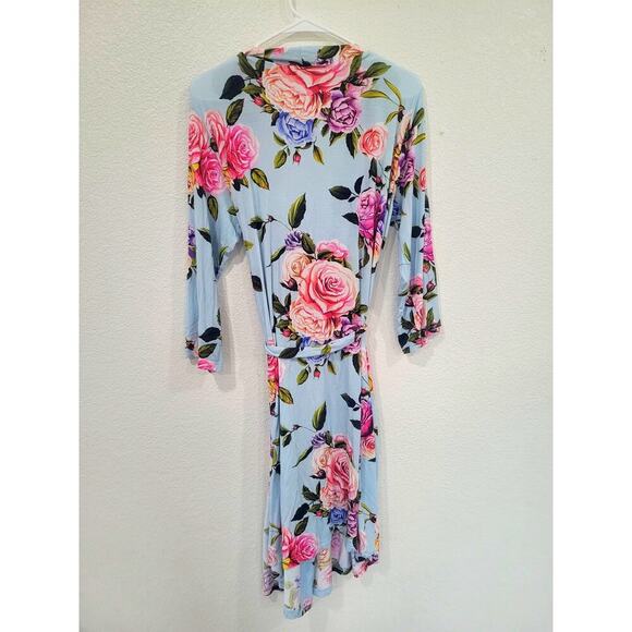 Posh Peanut Bamboo Women's Floral Print Robe size XL Sleepwear #12 - Picture 2 of 4